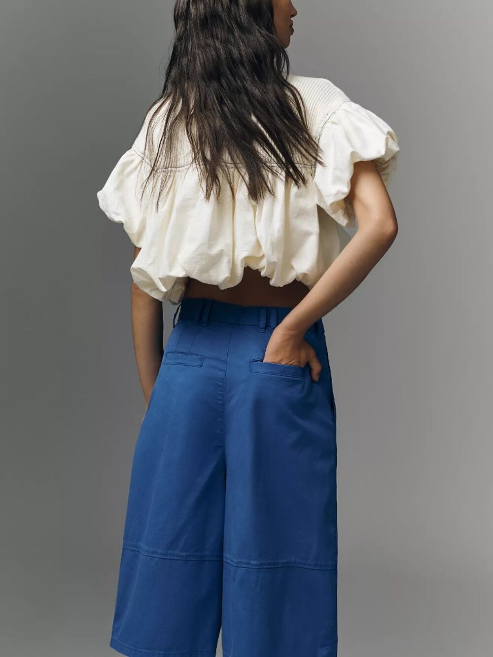 NWT Anthropologie Pilcro Wide-Leg Crop Balloon Trousers - Size 29 - Picture 3 of 10